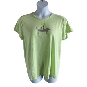 June & Daisy Dog Tee Shirt Rhinestone Short Sleeve